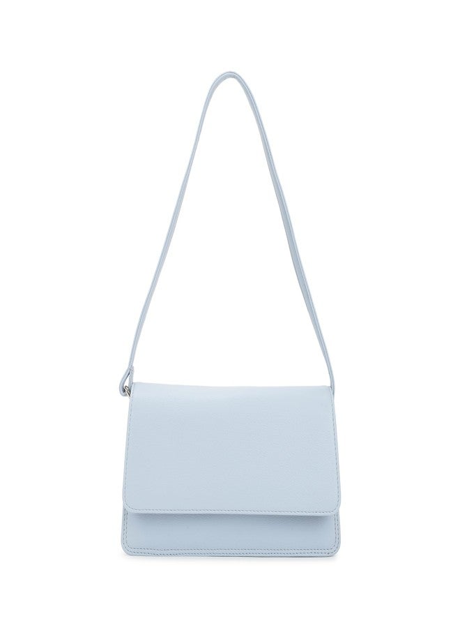 Fastrack Powder Blue Flex Shoulder Bag | Faux-Leather Women’s Bag | Shoulder Bag For Casual Carry - Image 1